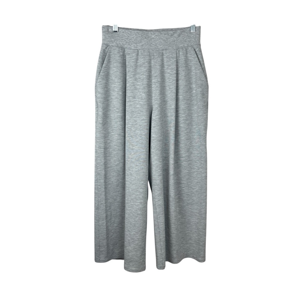 Lululemon Can You Feel The Pleat Crop 21” Wide Leg Pants Heathered Grey